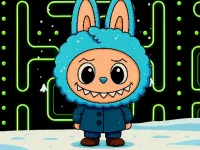 Winter Labubu Pacman Adventure image